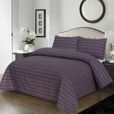 Dark Purple Lining Cotton Bedsheet