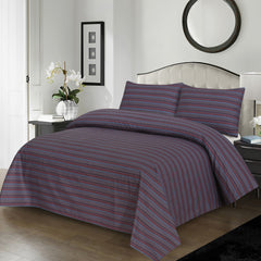 Dark Purple Lining Cotton Bedsheet