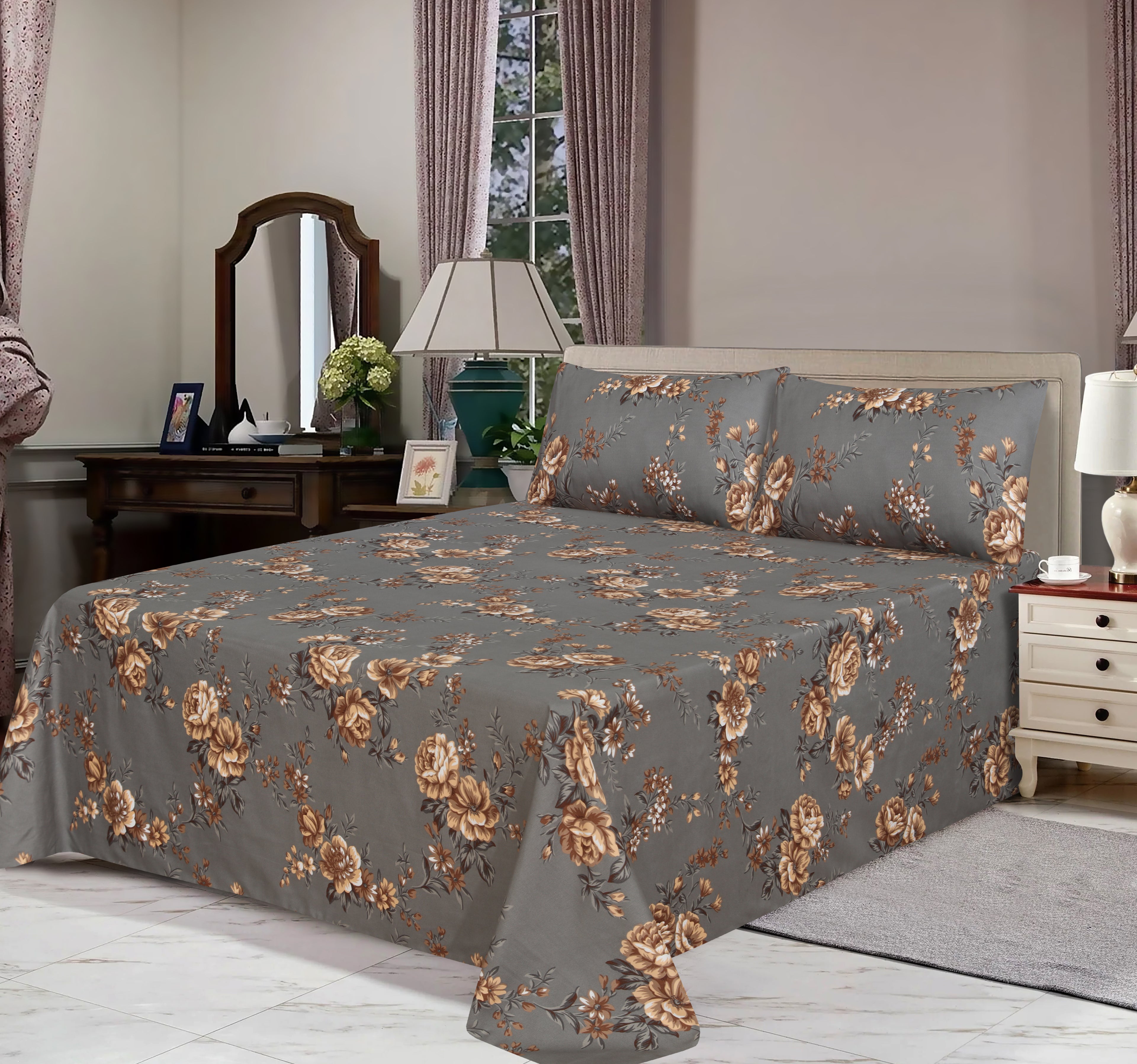 Grey Micro bedsheet