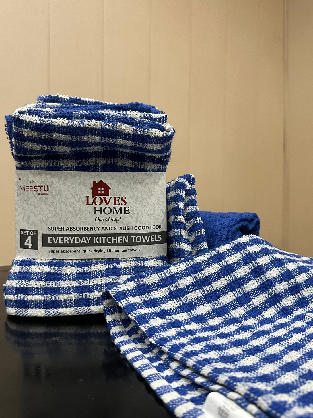 Blue Kitchen Towel Set – 4 Pieces