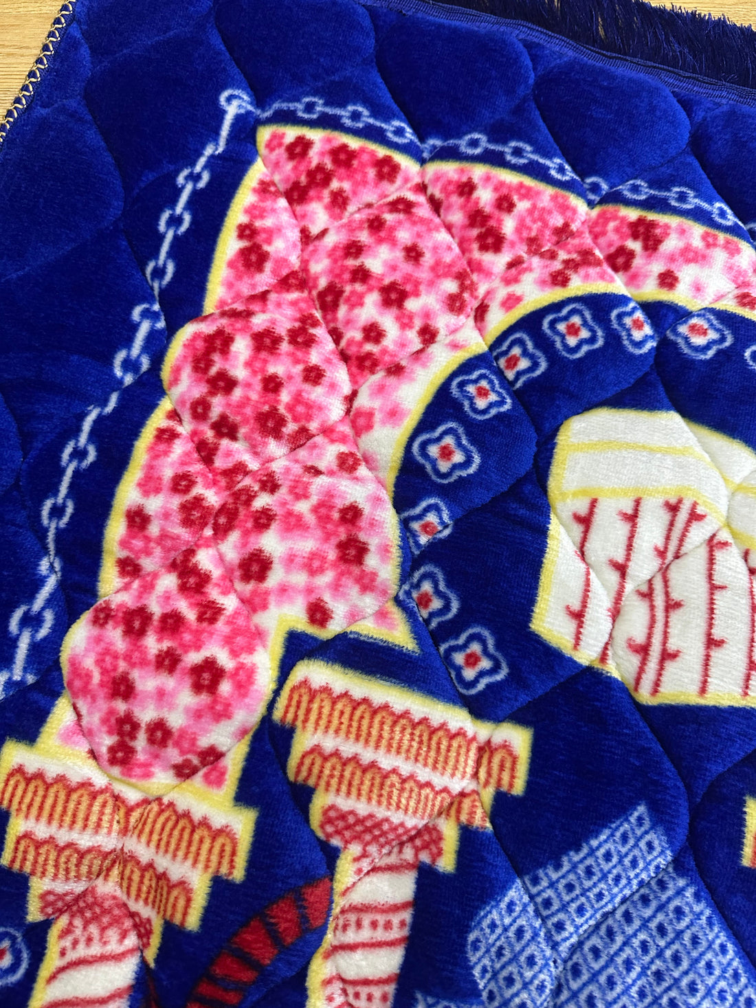 Premium Velvet Prayer Mat - Blue