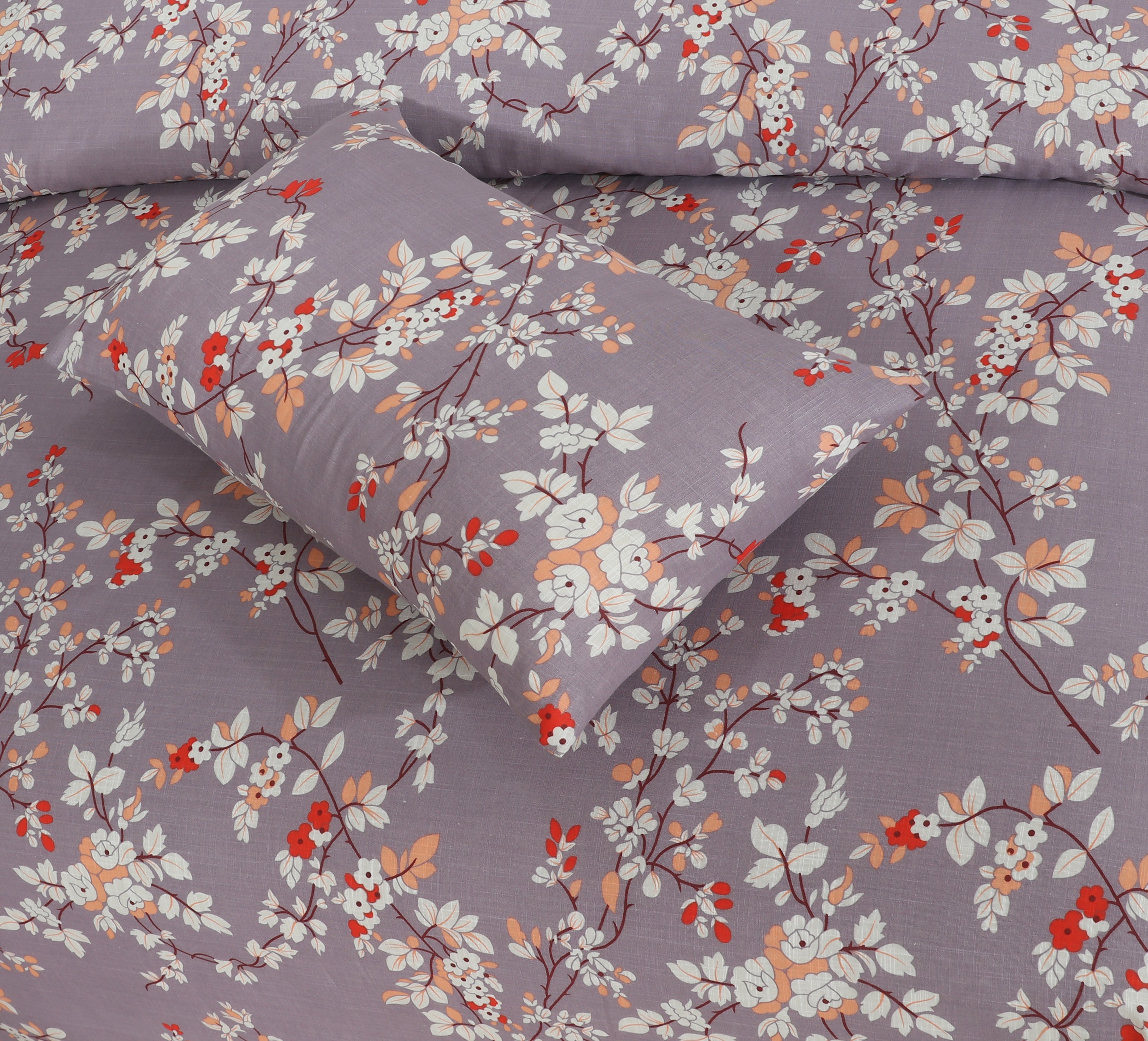 Light Purple Cotton Bedsheet