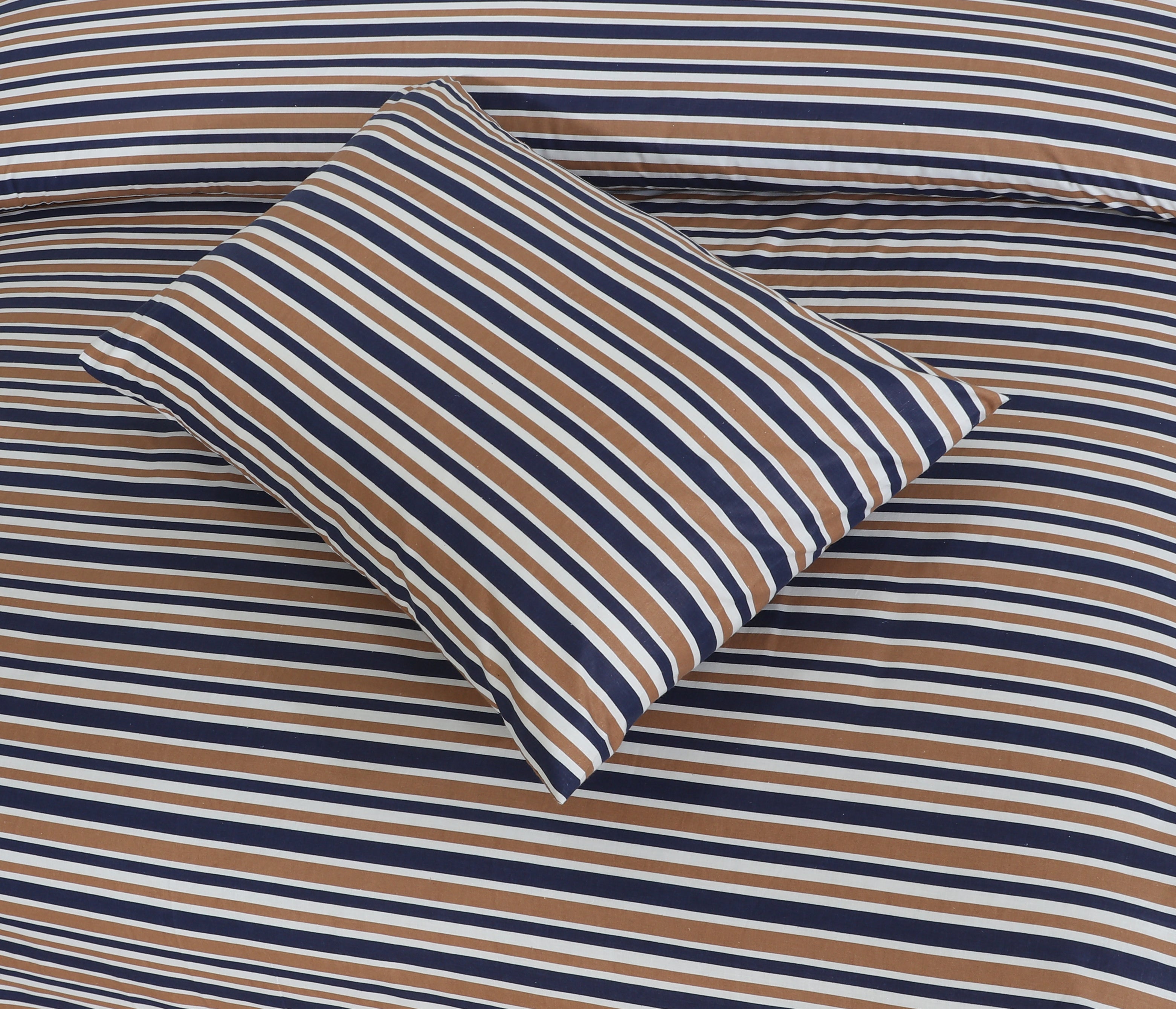 Blue/White Lining Cotton Bedsheet