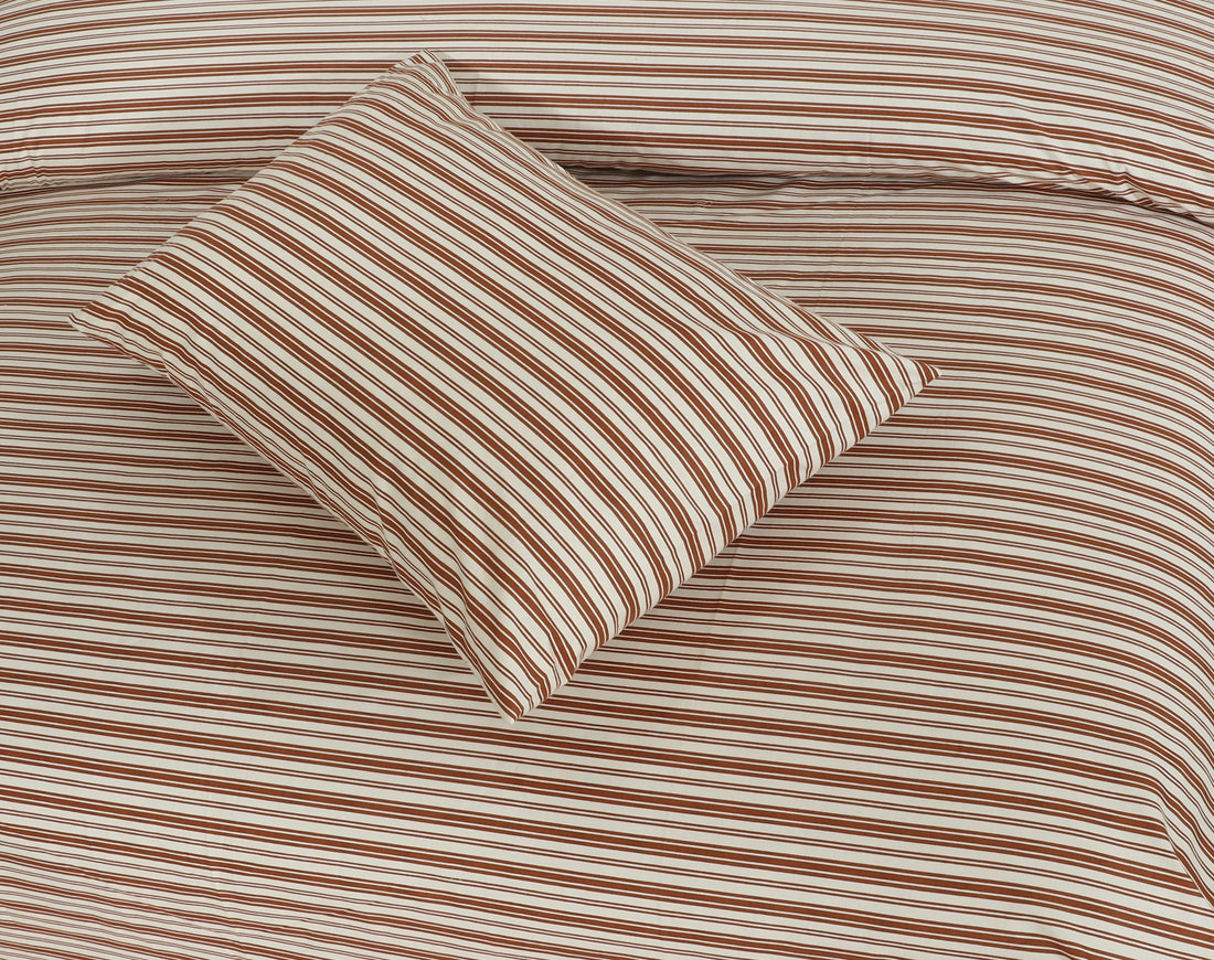Cotton King Striped Size Bedsheet Set – Skin